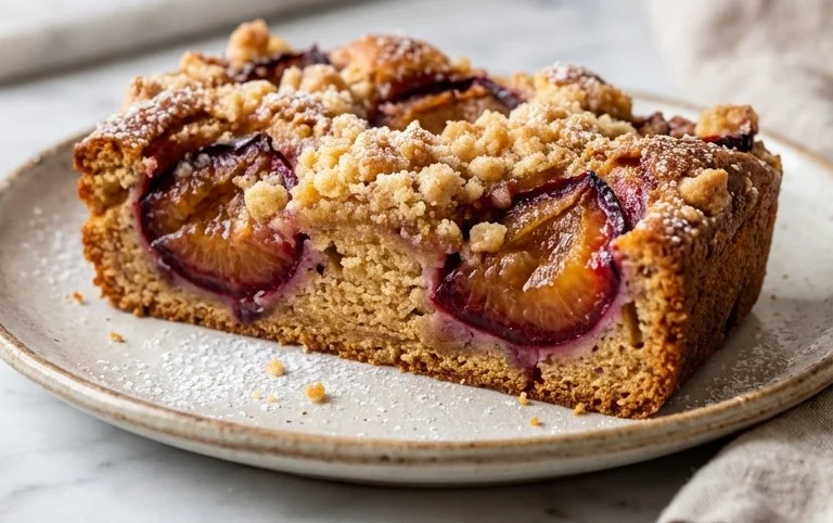 Dieser Pflaumenkuchen aus der Kastenform ist blitzschnell zubereitet