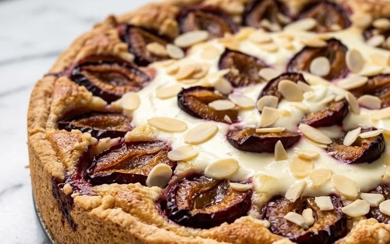 Saftiger Pflaumenkuchen mit Schmandguss: Einfach lecker