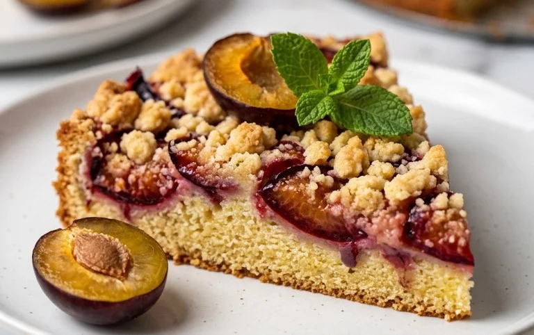 Pflaumenkuchen mit Streuseln