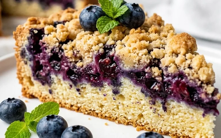 Heidelbeerkuchen mit Streusel