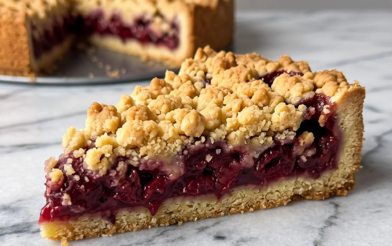 Schneller Kirsch Extract-Streusel-Kuchen: Einfach & Lecker
