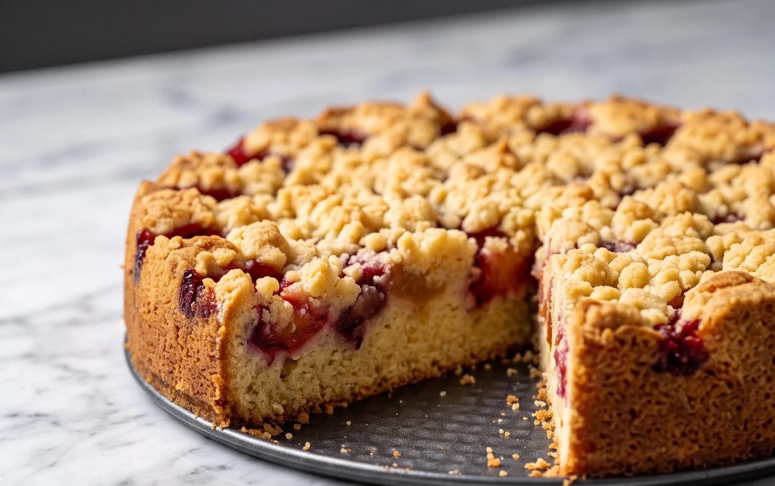 Saftiger Streuselkuchen mit Obst: Einfach & Lecker