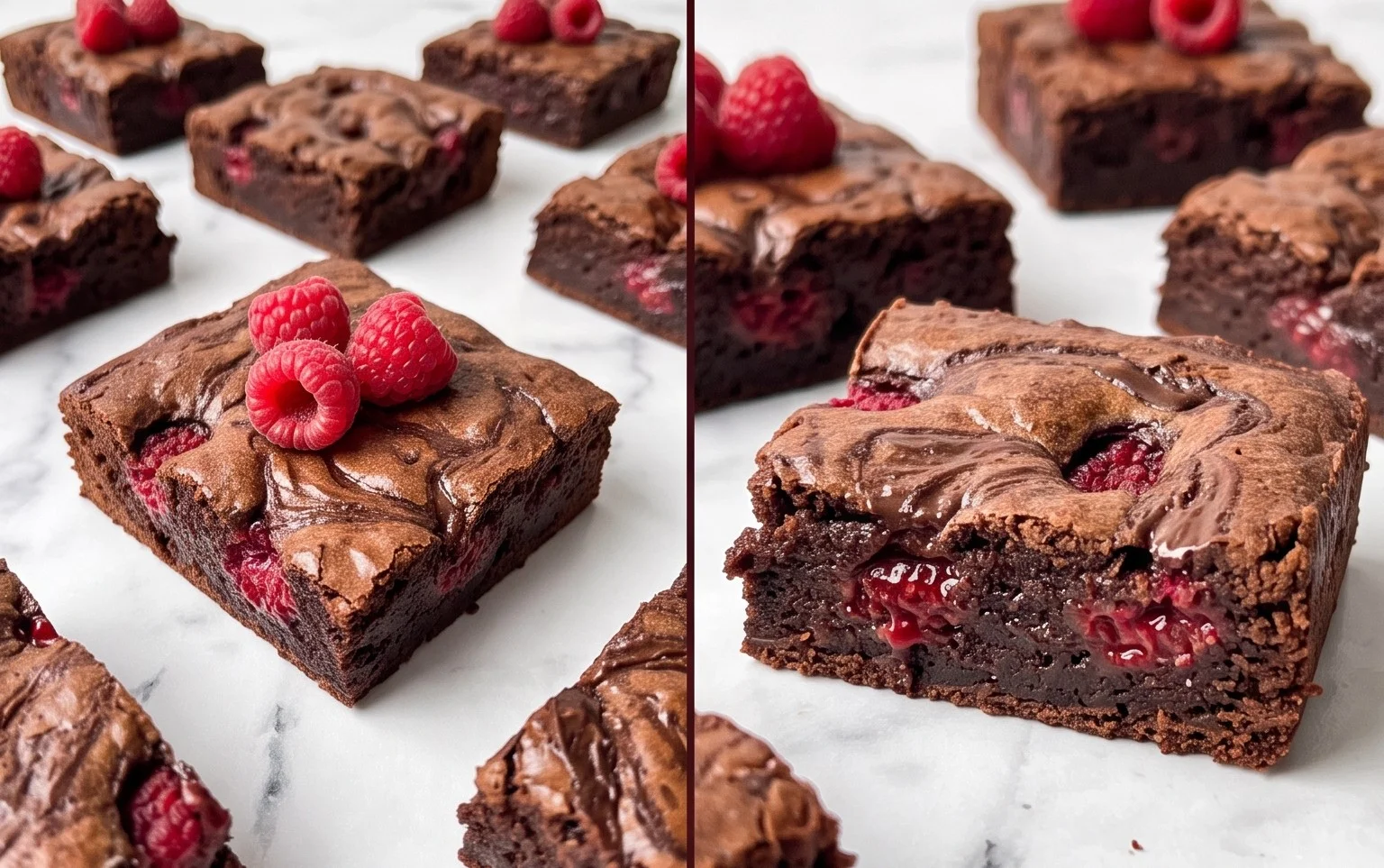 Vegane Himbeer-Schoko-Brownies: Saftig & Einfach