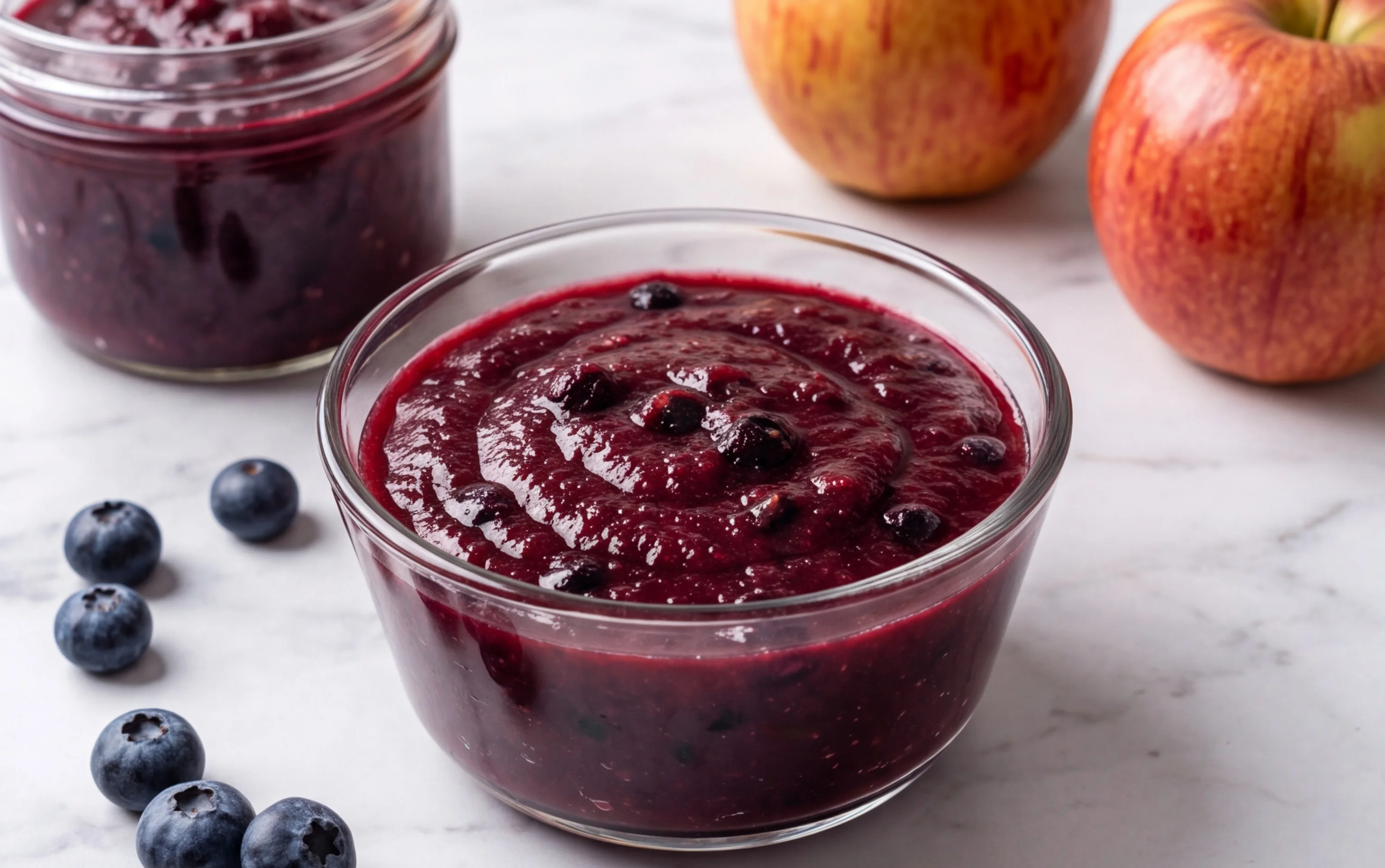 Blaubeer Vanille Apfelmus: Himmlisch & Einfach